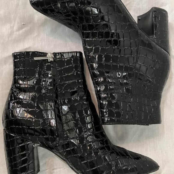 Women’s size 6.5 (eur 37) high heel dress boots Aldo faux croc - Picture 1 of 10